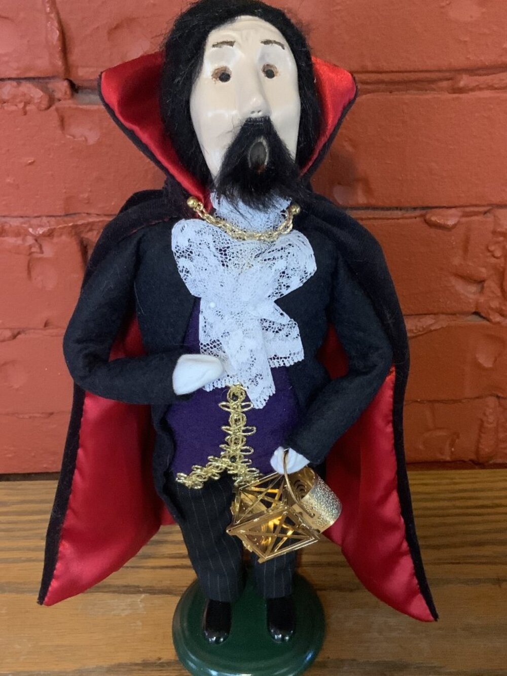 Byers' Choice Ltd The Carolers Vampire/Dracula Red Cape Figurine